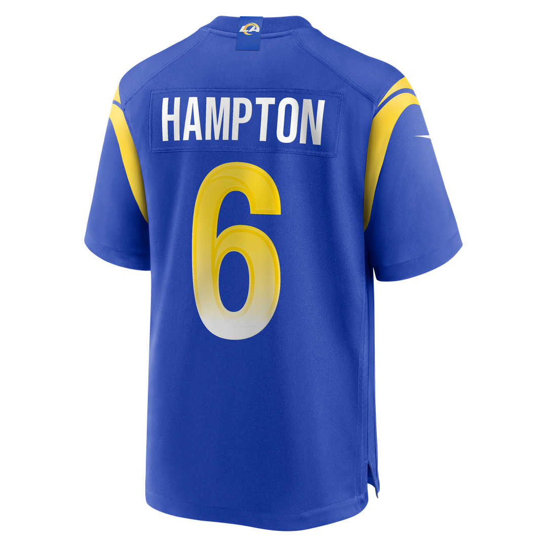 Los Angeles Rams Nick Hampton Nike Royal Team Game Jersey product image 3, provided for visual reference and product detail
