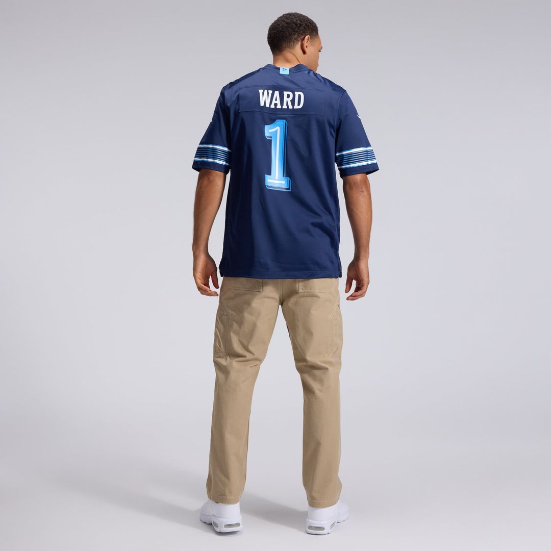 Tennessee Titans Cameron Ward Nike Navy 2026 Rivalries Collection Game Jersey product image 5, provided for visual reference