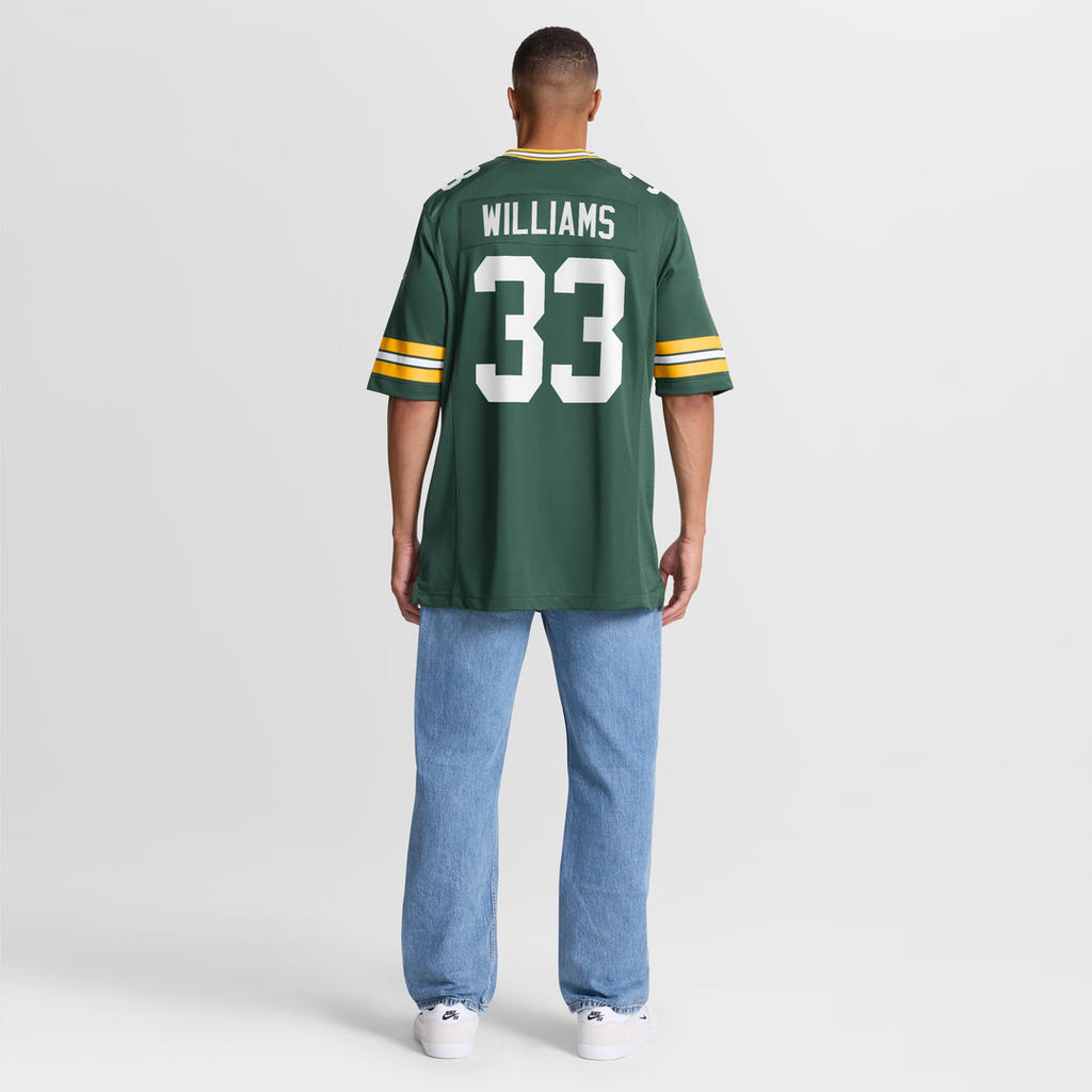 Green Bay Packers Evan Williams Nike Green Game Jersey product image 8, provided for visual reference and product detail