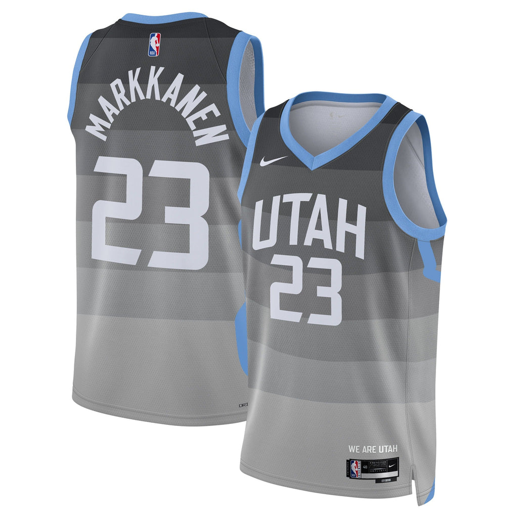 Utah Jazz Nike 2025/26 City Edition Swingman Jersey - Gray - Lauri Markkanen - Unisex product image 1, provided for visual
