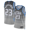 Utah Jazz Nike 2025/26 City Edition Swingman Jersey - Gray - Lauri Markkanen - Unisex product image 1, provided for visual
