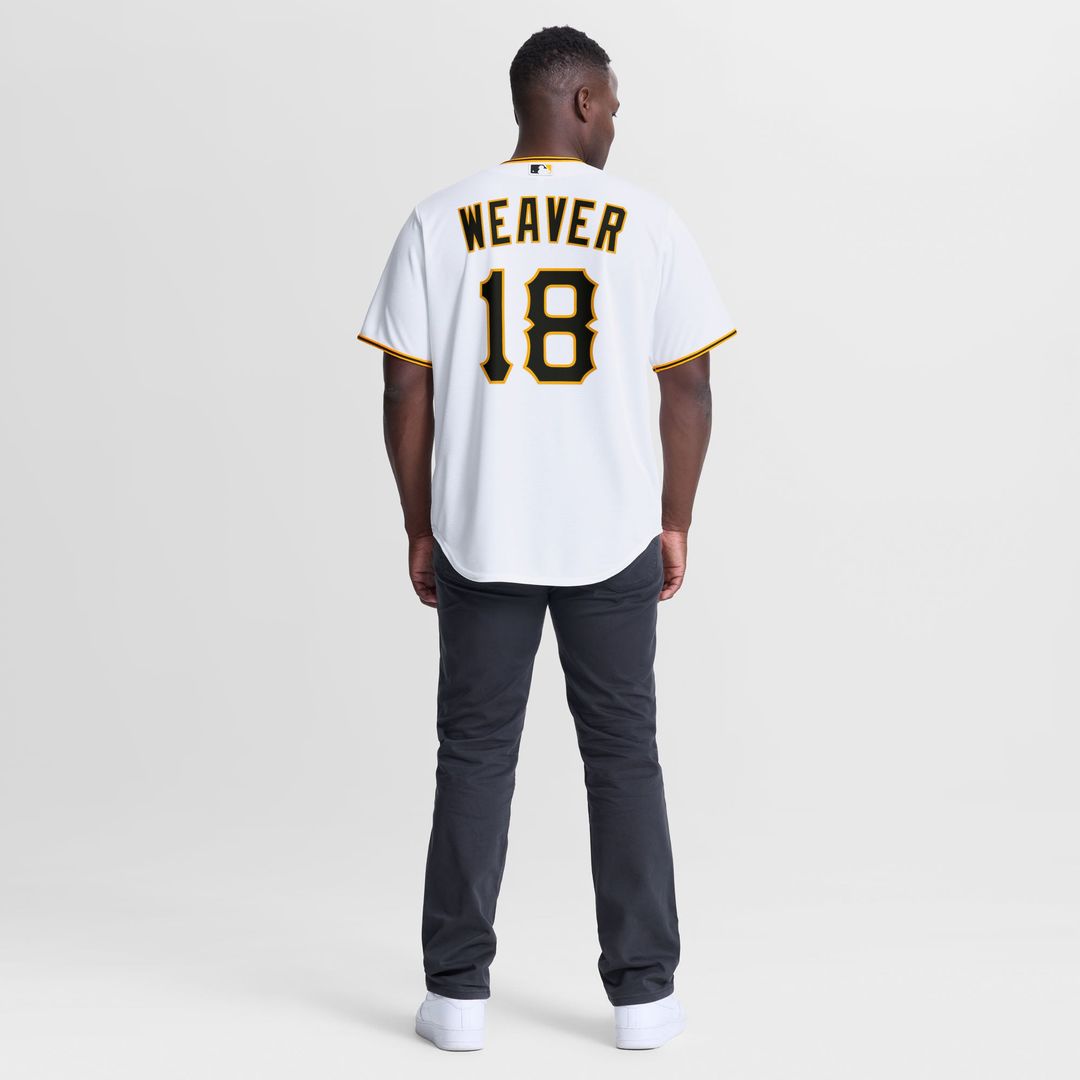 Pittsburgh Pirates Luke Weaver Nike White Home Replica Jersey product image 3, provided for visual reference and product