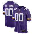 Minnesota Vikings Nike Purple Custom Game Jersey product image 1, provided for visual reference and product detail review