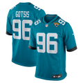 Jacksonville Jaguars Adam Gotsis Nike Teal Game Jersey product image 1, provided for visual reference and product detail