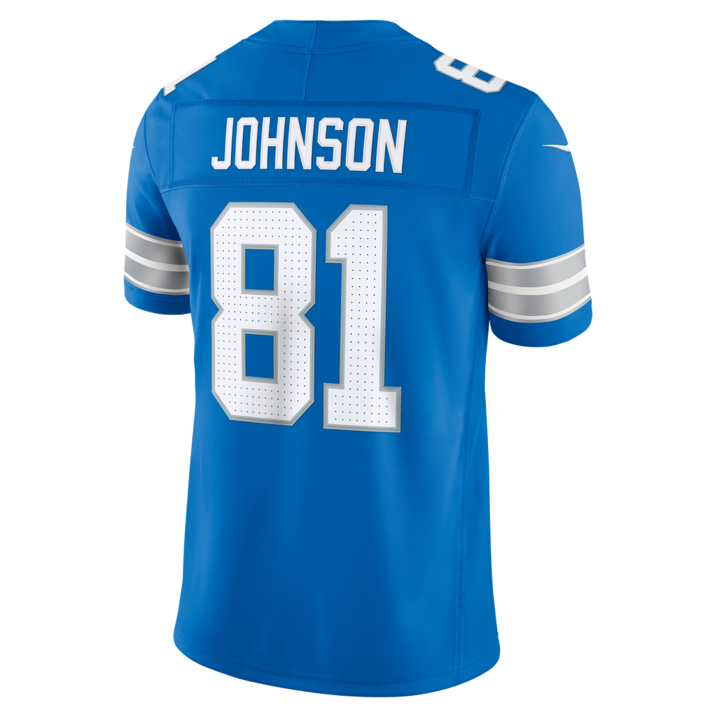 Detroit Lions Calvin Johnson Nike Blue Vapor F.U.S.E. Stitched Retired Limited Jersey product image 3, provided for visual