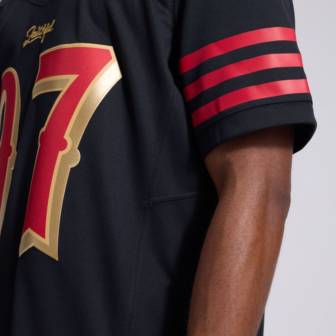 San Francisco 49ers Nick Bosa Nike Black Rivalries Collection Stitched Limited Jersey product image 15, provided for visual