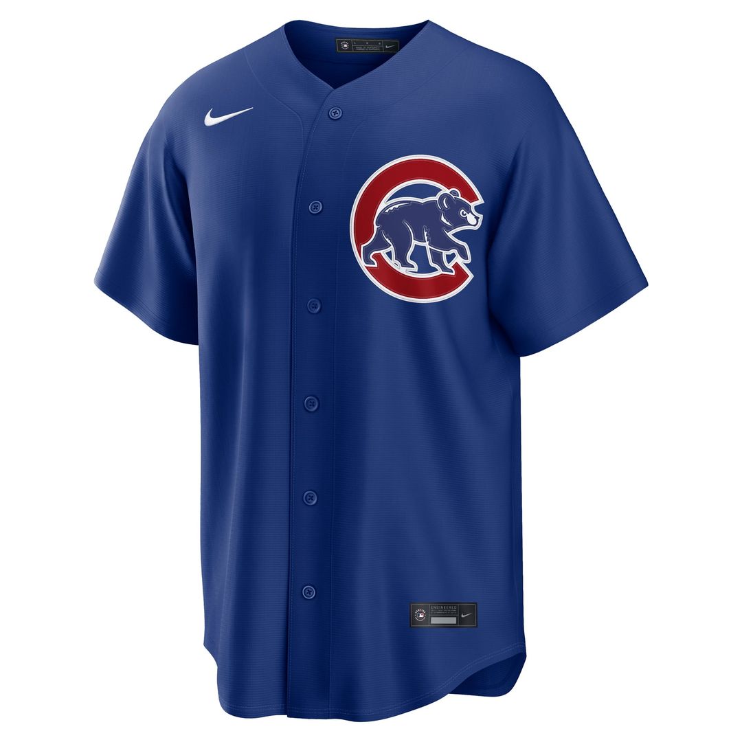 Chicago Cubs Nike Royal Alternate Replica Jersey product image 5, provided for visual reference and product detail review