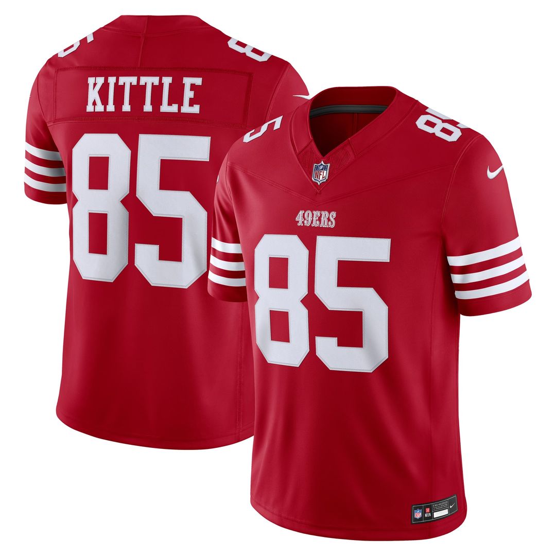 San Francisco 49ers George Kittle Nike Scarlet Team Vapor F.U.S.E. Stitched Limited Jersey product image 1, provided for