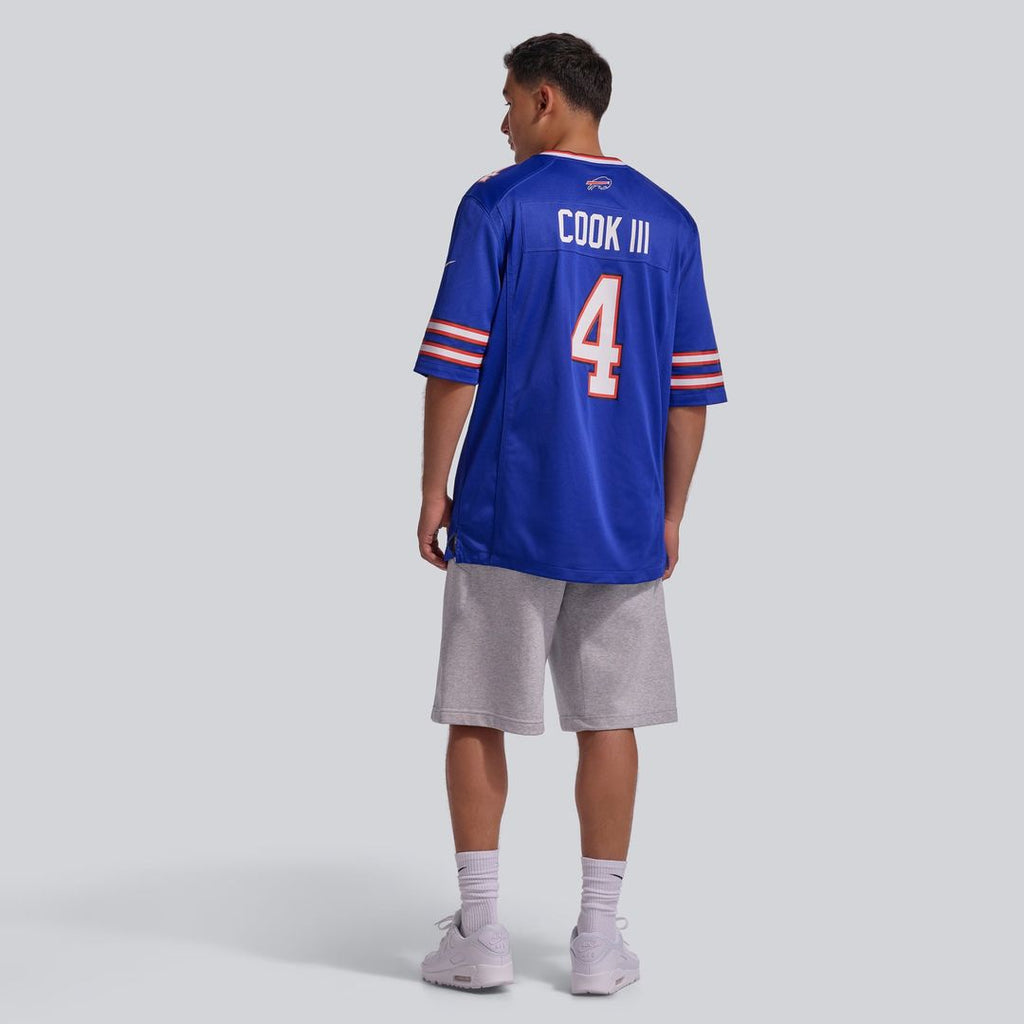 Buffalo Bills James Cook III Nike Royal Team Game Jersey product image 5, provided for visual reference and product detail