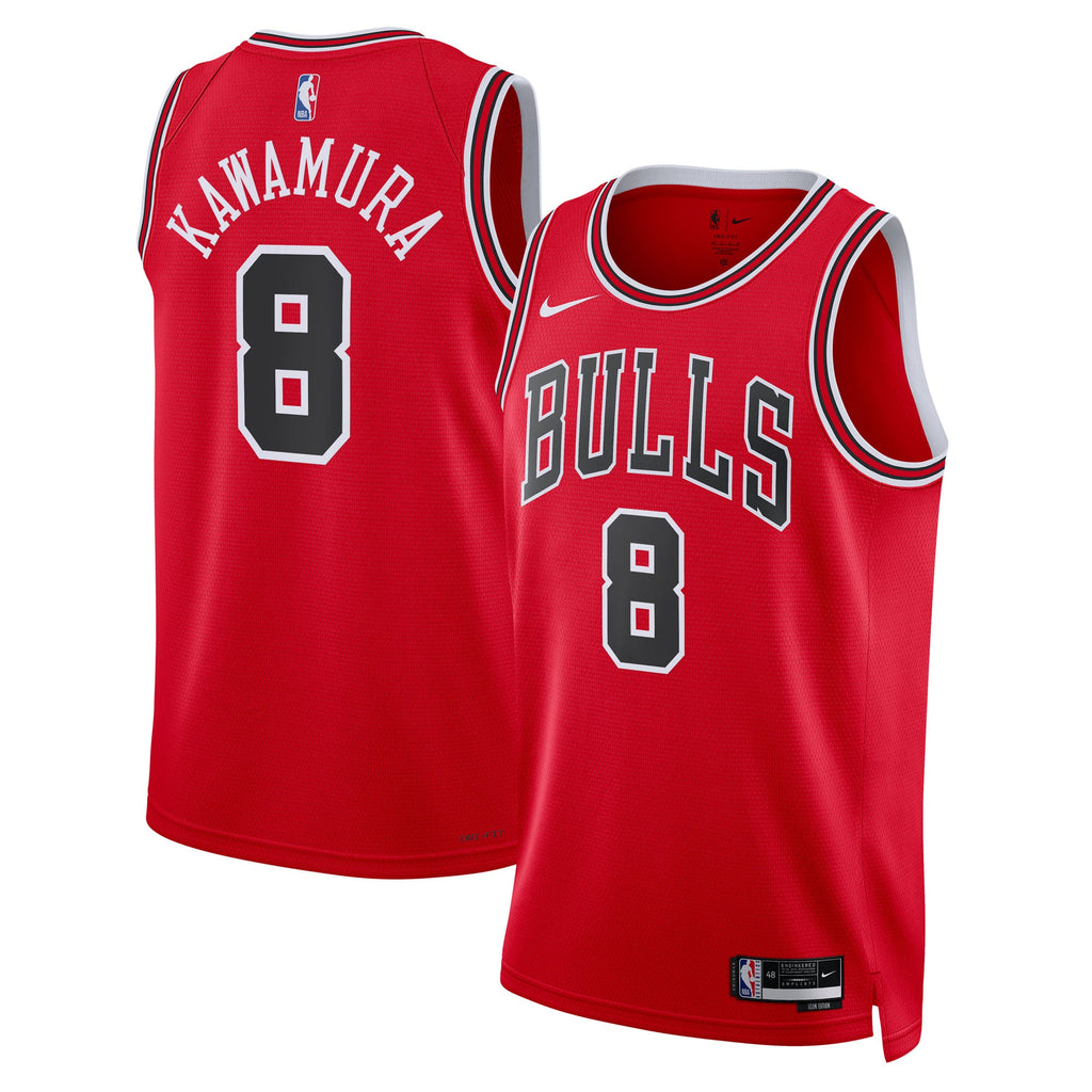 Chicago Bulls Nike Icon Edition Swingman Jersey - Red - Yuki Kawamura - Unisex product image 1, provided for visual