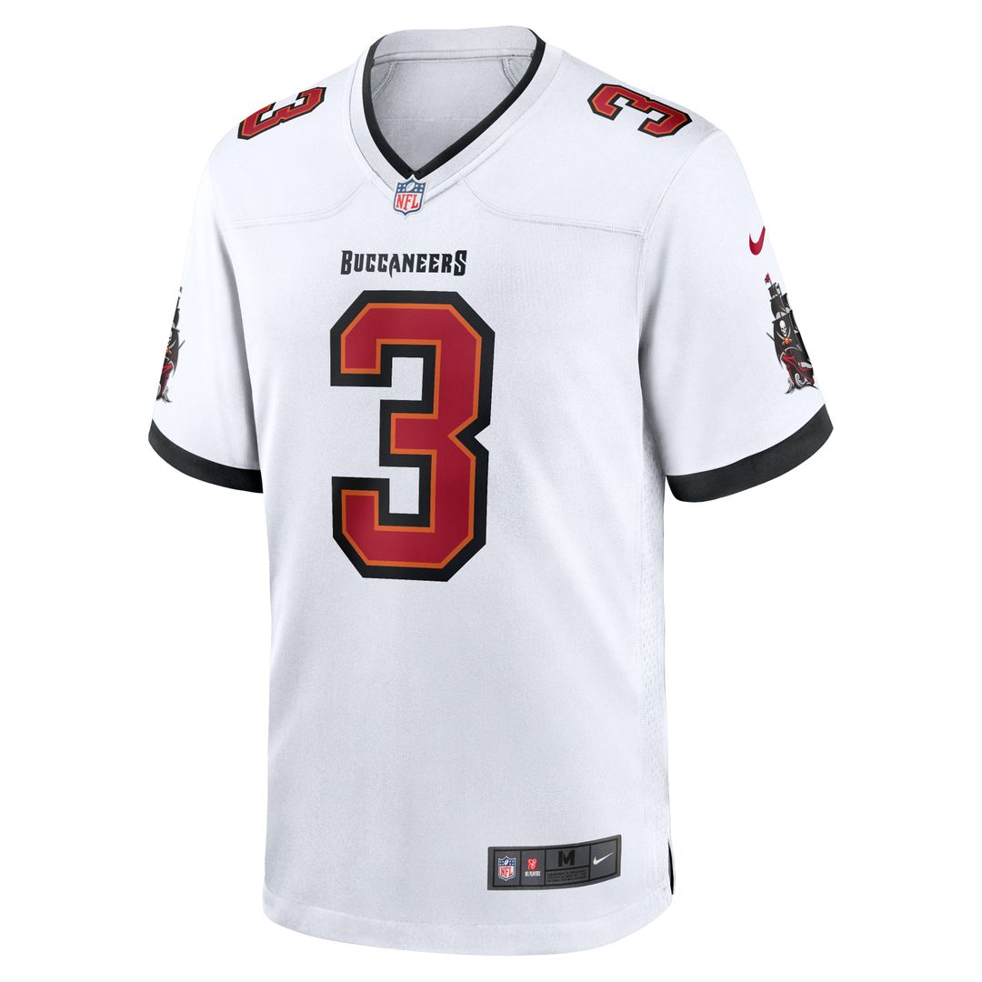 Tampa Bay Buccaneers Rueben Bain Jr. Nike White Game Jersey product image 5, provided for visual reference and product