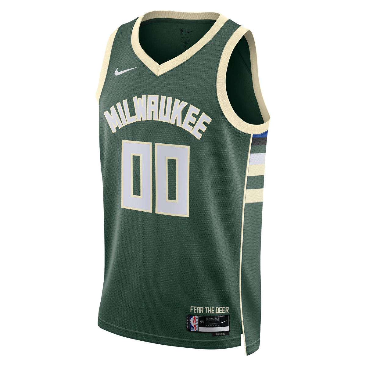 Milwaukee Bucks Nike Icon Swingman Jersey - Custom - Unisex product image 2, provided for visual reference and product