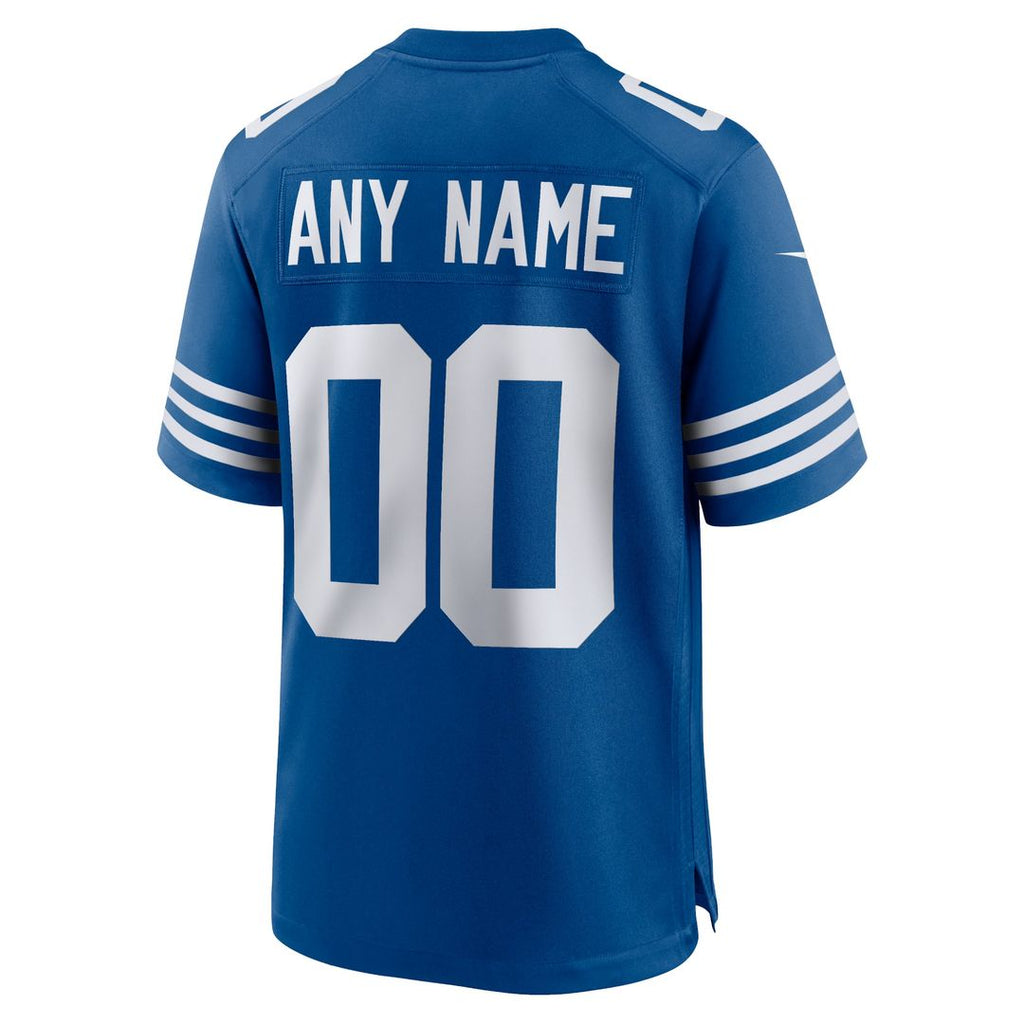 Indianapolis Colts Nike Royal Alternate Custom Jersey product image 3, provided for visual reference and product detail