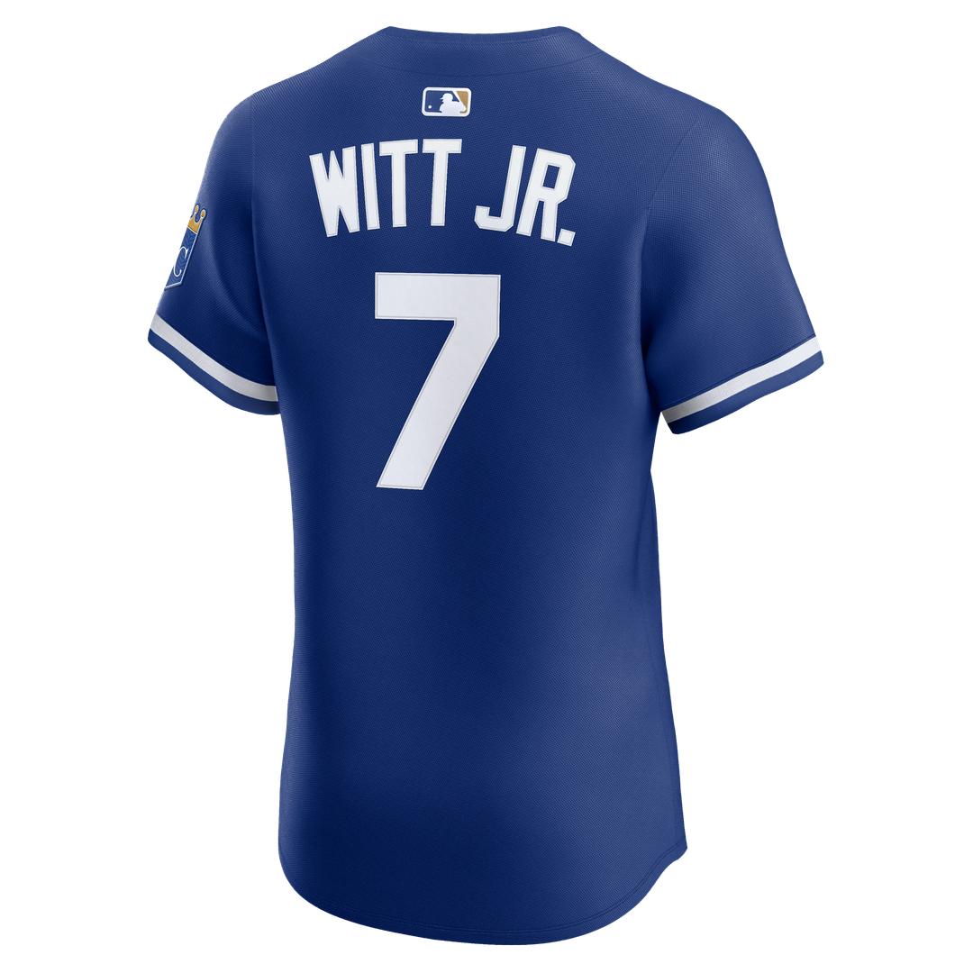 Kansas City Royals Bobby Witt Jr. Nike Royal Alternate 2 Elite Player Jersey product image 3, provided for visual reference