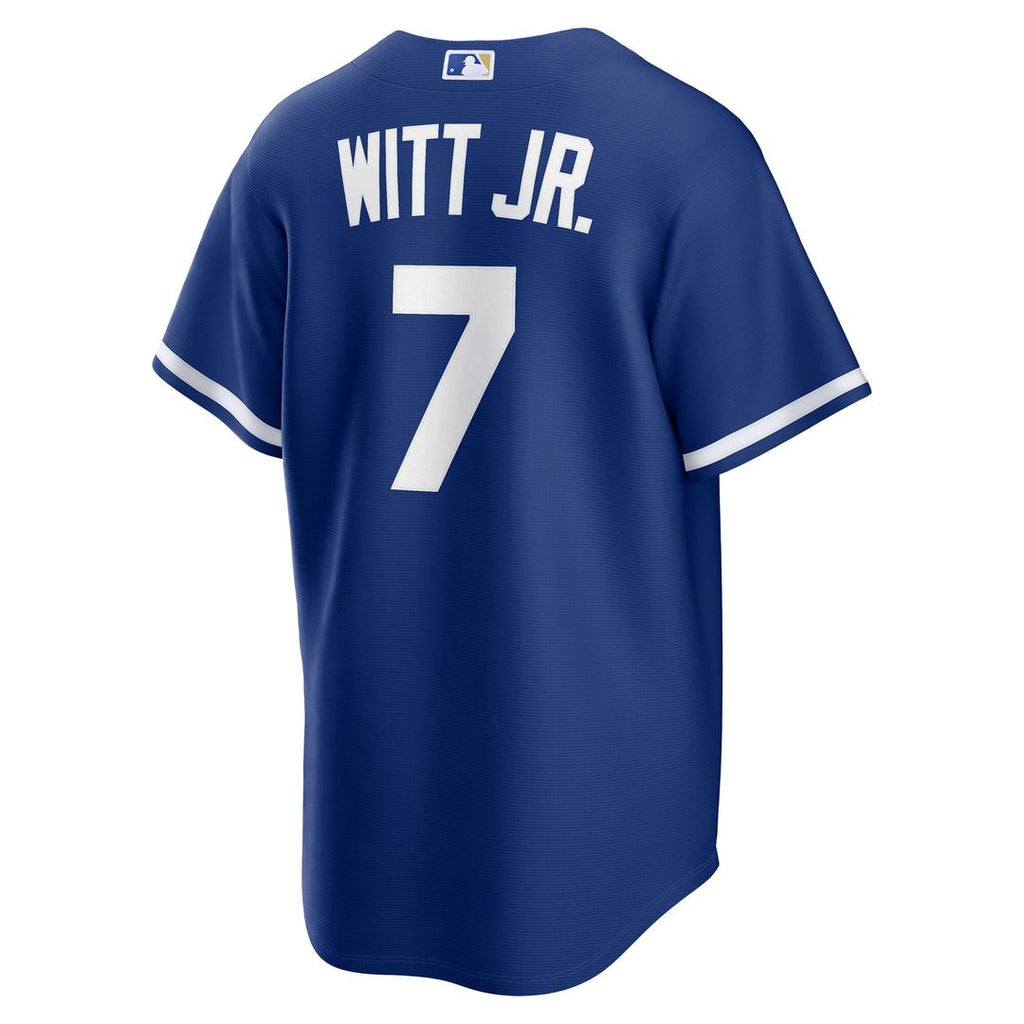 Kansas City Royals Bobby Witt Jr. Nike Royal Alternate Replica Jersey product image 3, provided for visual reference and
