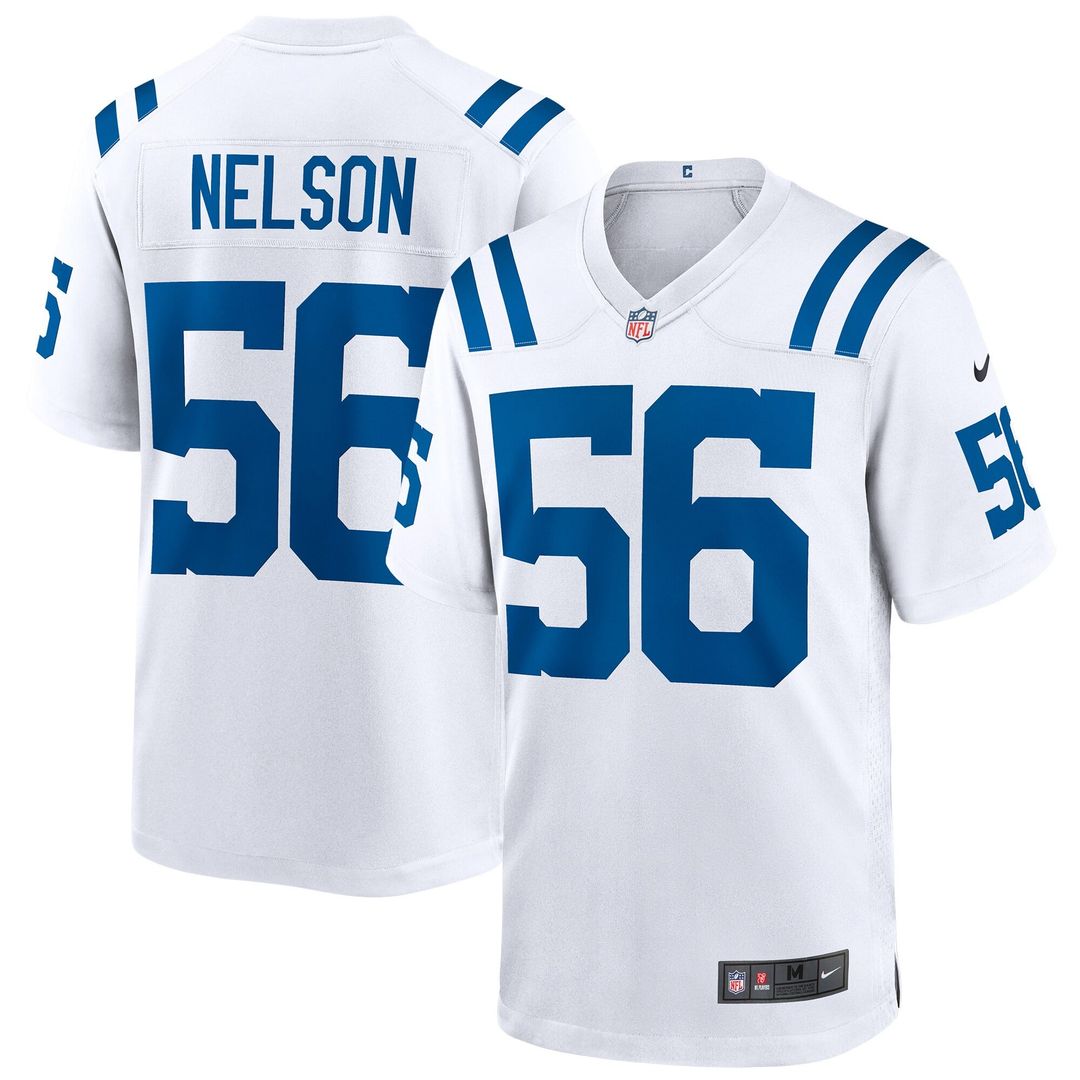 Indianapolis Colts Quenton Nelson Nike White Game Player Jersey product image 14, provided for visual reference and product