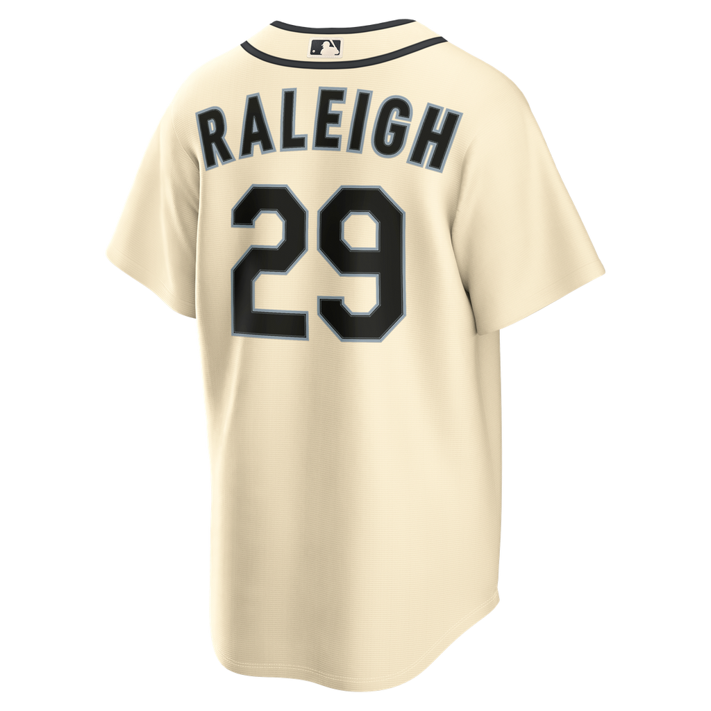 Seattle Mariners Cal Raleigh Nike Navy Road Replica Jersey product image 12, provided for visual reference and product