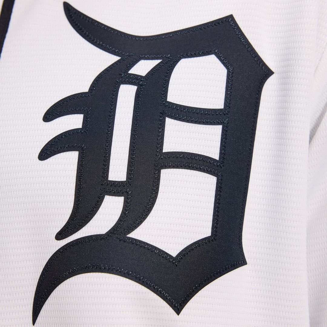 Detroit Tigers Nike White Home Replica Jersey product image 9, provided for visual reference and product detail review