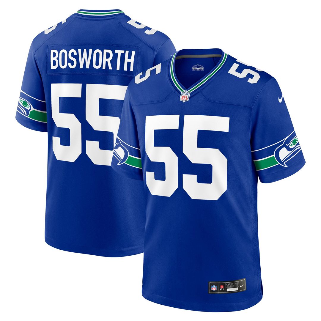 Seattle Seahawks Brian Bosworth Nike Royal Retired Player Alternate Game Jersey product image 1, provided for visual