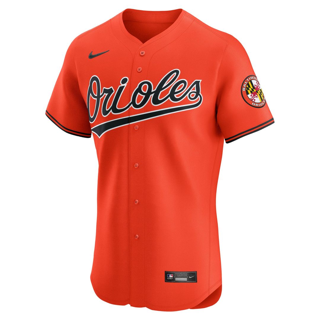 Baltimore Orioles Nike White Home Elite Jersey product image 11, provided for visual reference and product detail review