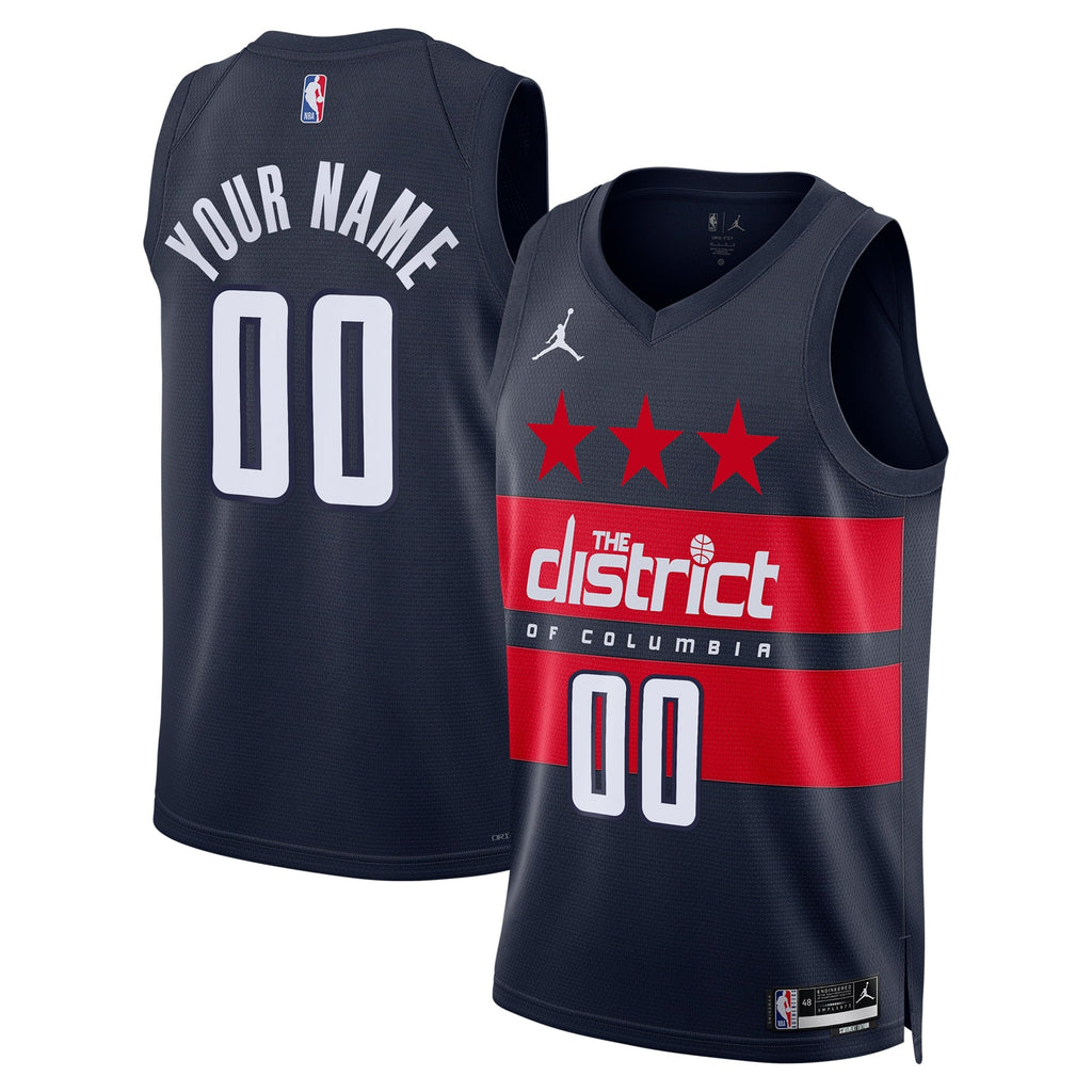 Washington Wizards Jordan NBA Statement Edition Swingman Jersey - Custom product image 2, provided for visual reference and