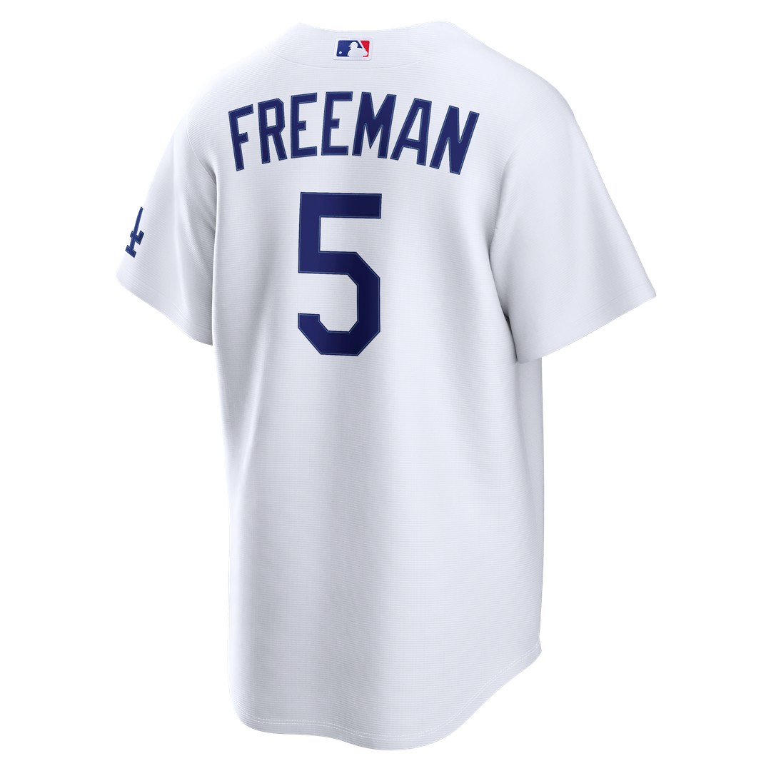 Los Angeles Dodgers Freddie Freeman Nike White Home Stadium Jersey product image 3, provided for visual reference and