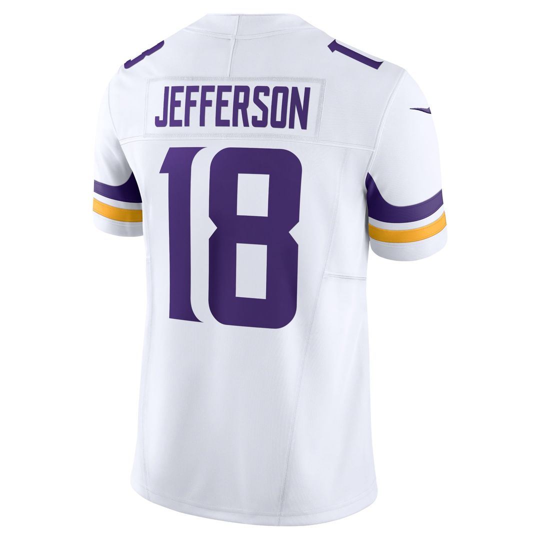 Minnesota Vikings Justin Jefferson Nike Purple Vapor F.U.S.E. Limited Jersey product image 9, provided for visual reference