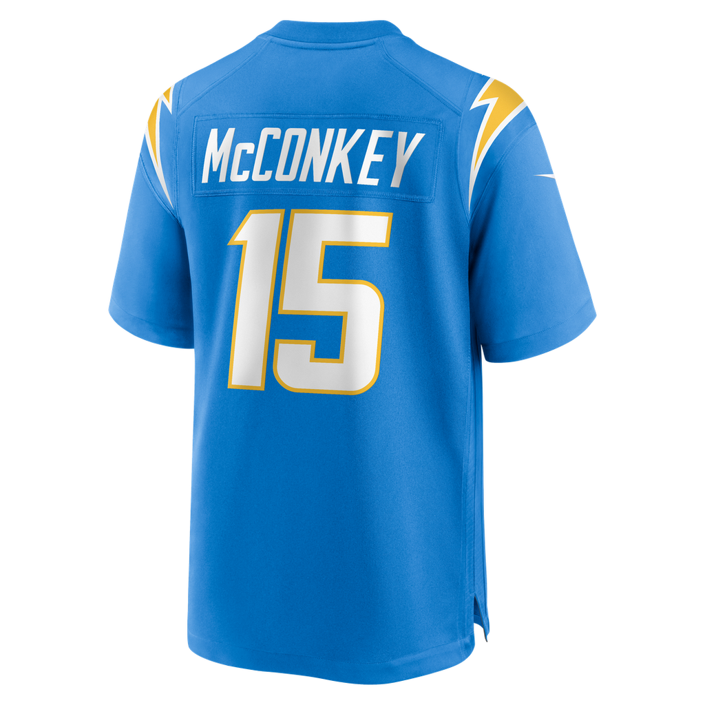 Los Angeles Chargers Ladd McConkey Nike Gold Alternate Charger Power Game Player Jersey product image 9, provided for visual