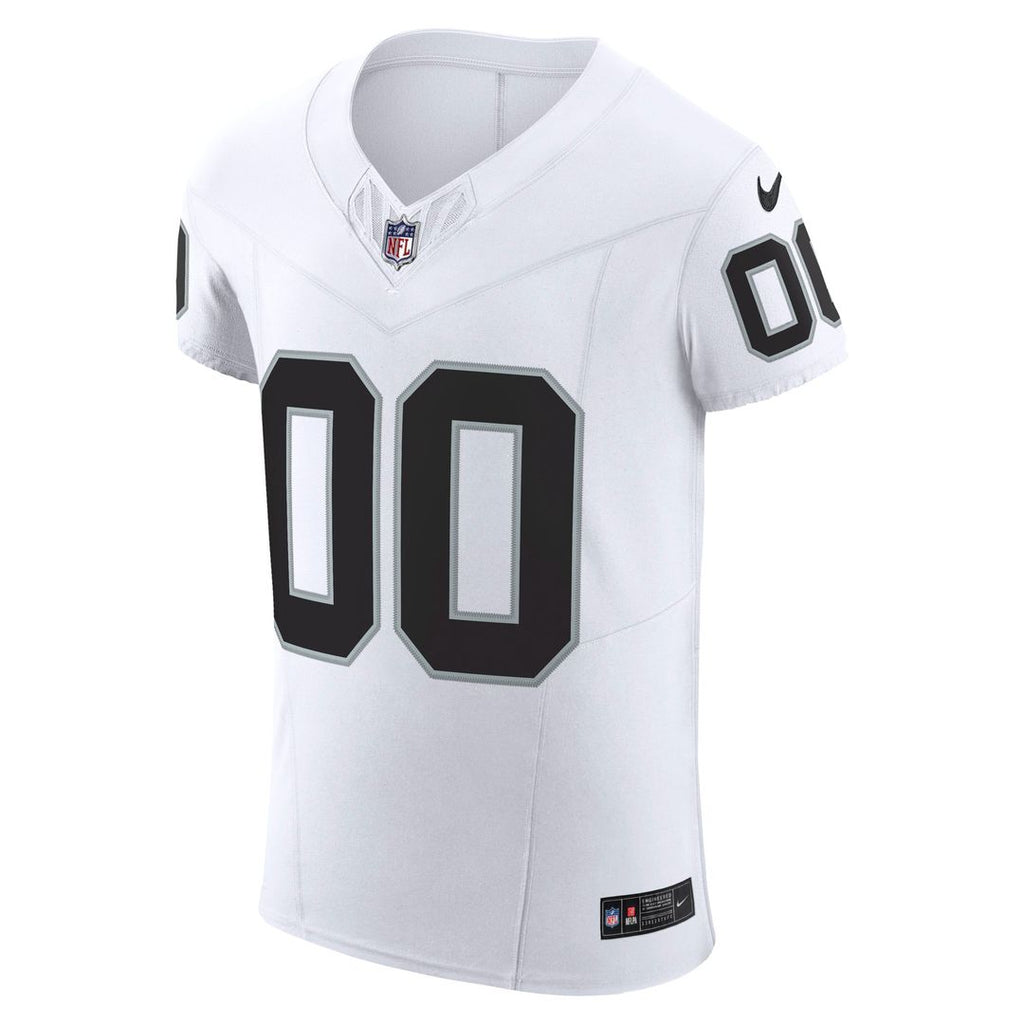 Las Vegas Raiders Nike White Vapor F.U.S.E. Elite Custom Jersey product image 2, provided for visual reference and product