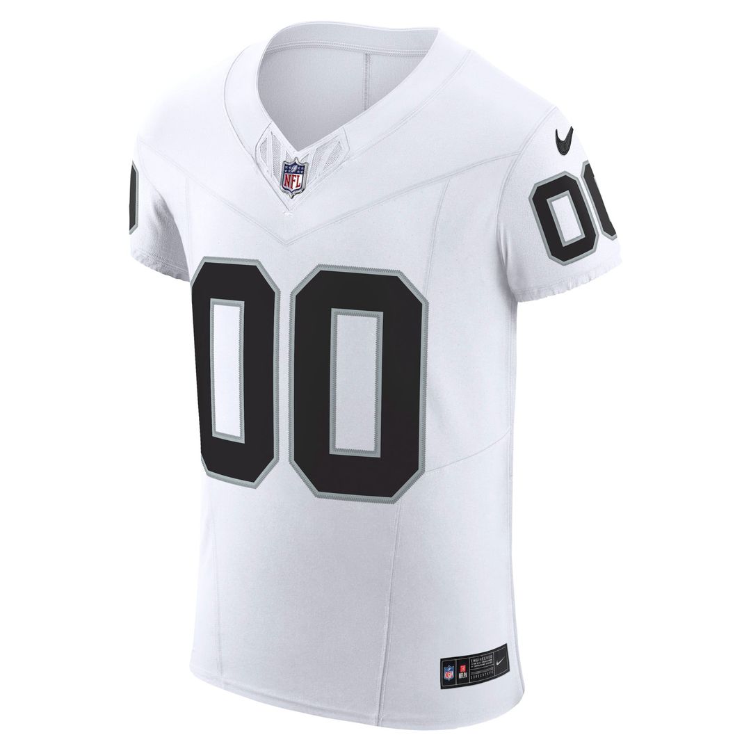Las Vegas Raiders Nike White Vapor F.U.S.E. Elite Custom Jersey product image 2, provided for visual reference and product