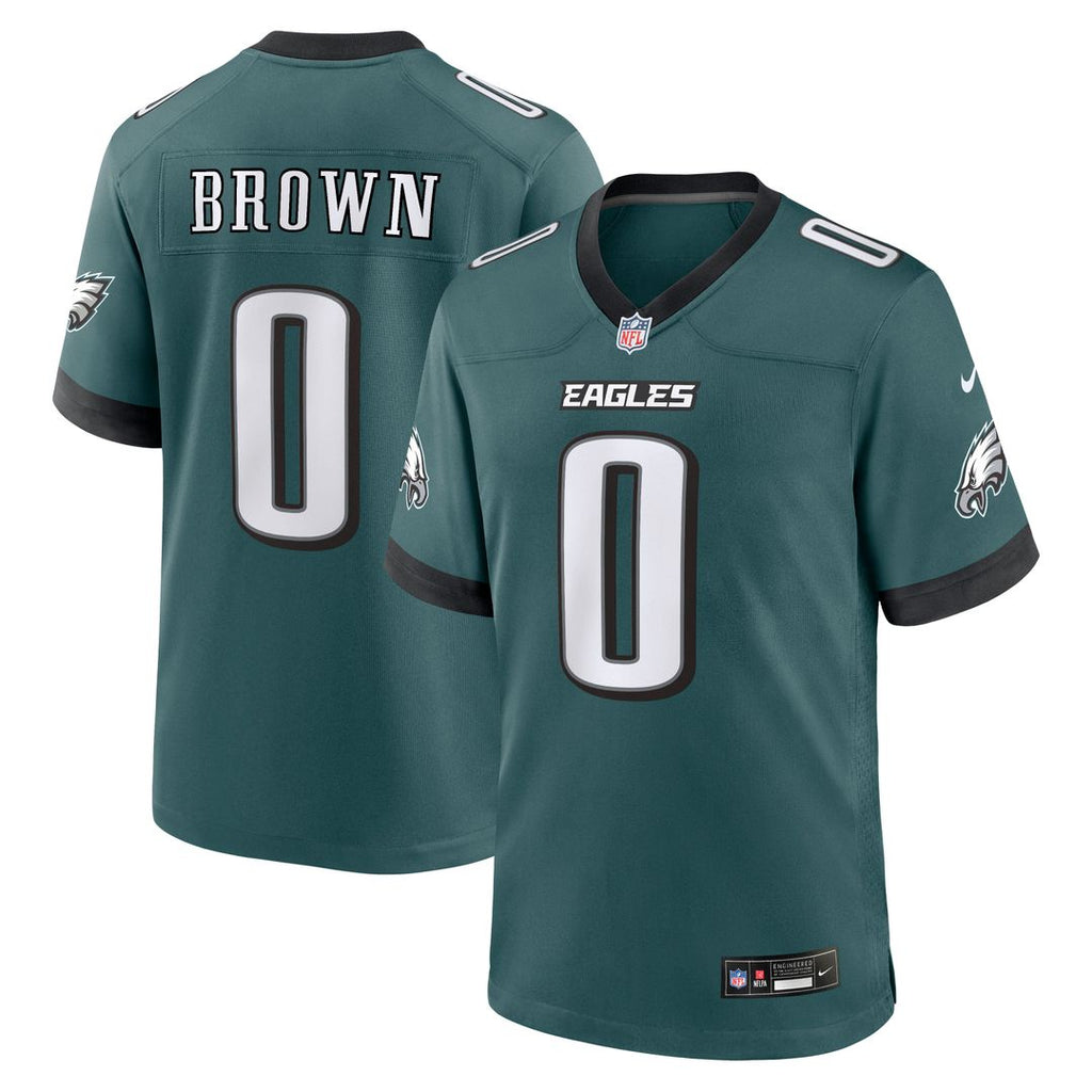 Philadelphia Eagles Marquise Brown Nike Kelly Green Alternate 2 Game Jersey product image 13, provided for visual reference