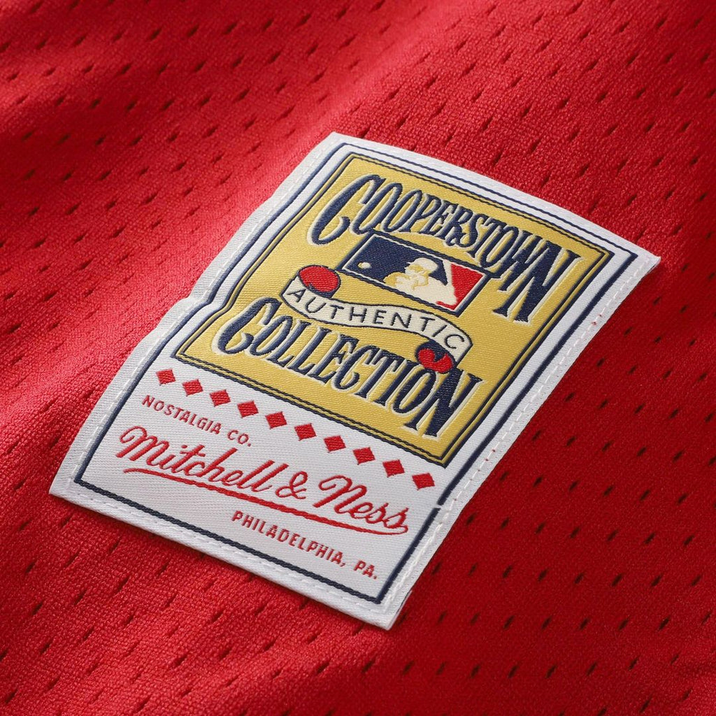 Cincinnati Reds Barry Larkin Mitchell & Ness Red Throwback Cooperstown Mesh Batting Practice Jersey product image 16,