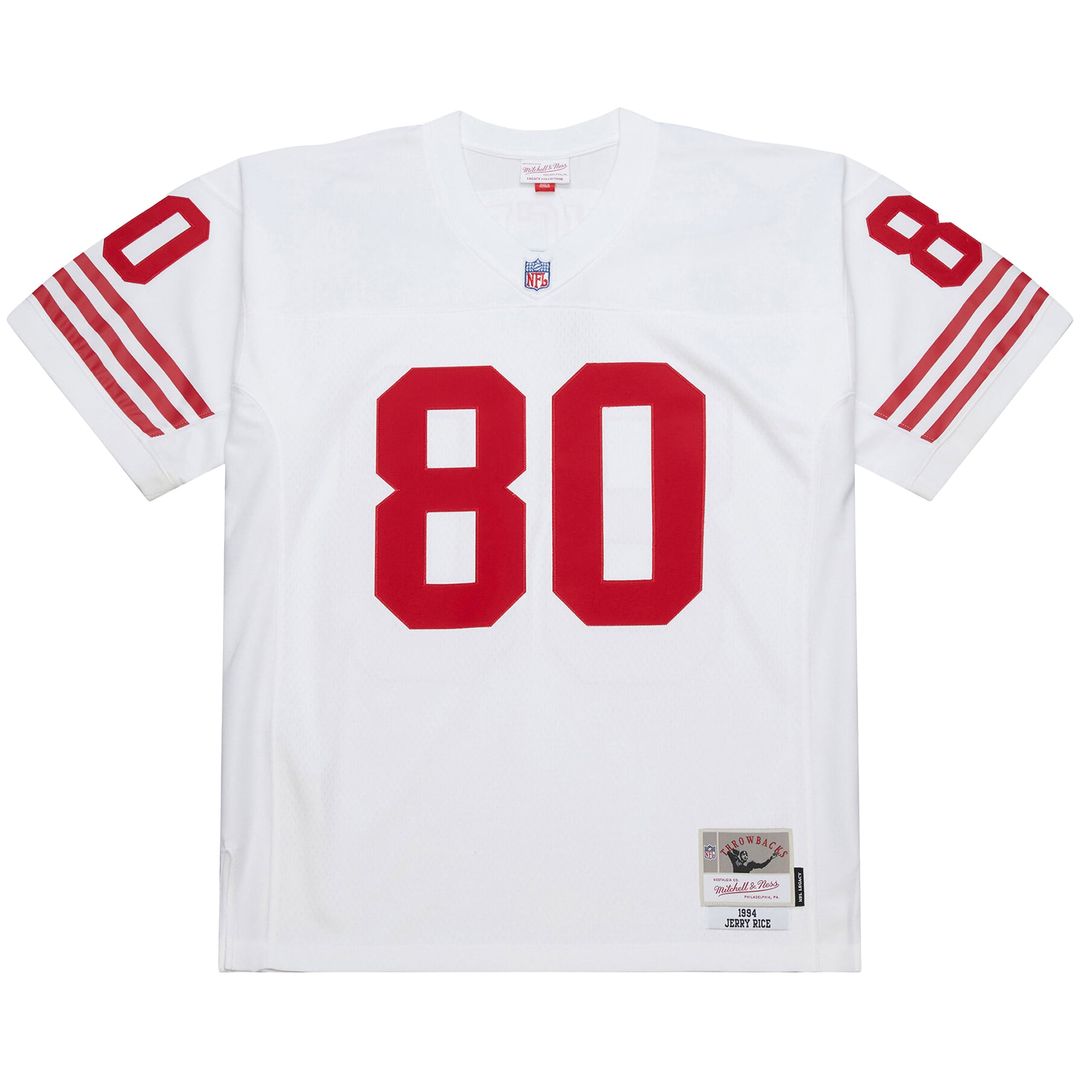 San Francisco 49ers Jerry Rice Mitchell & Ness White 1994 Legacy Replica Jersey product image 2, provided for visual