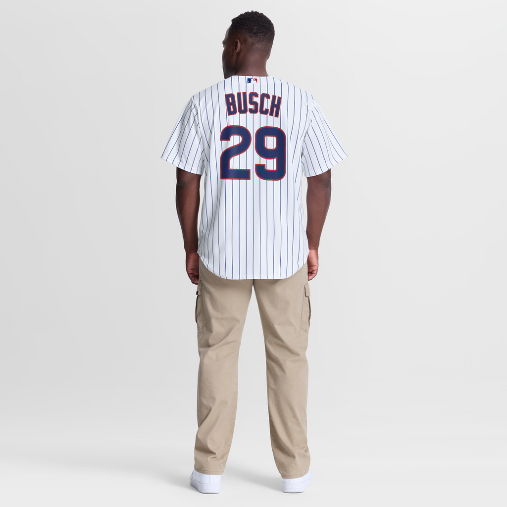 Chicago Cubs Michael Busch Nike White Home Replica Jersey product image 5, provided for visual reference and product detail