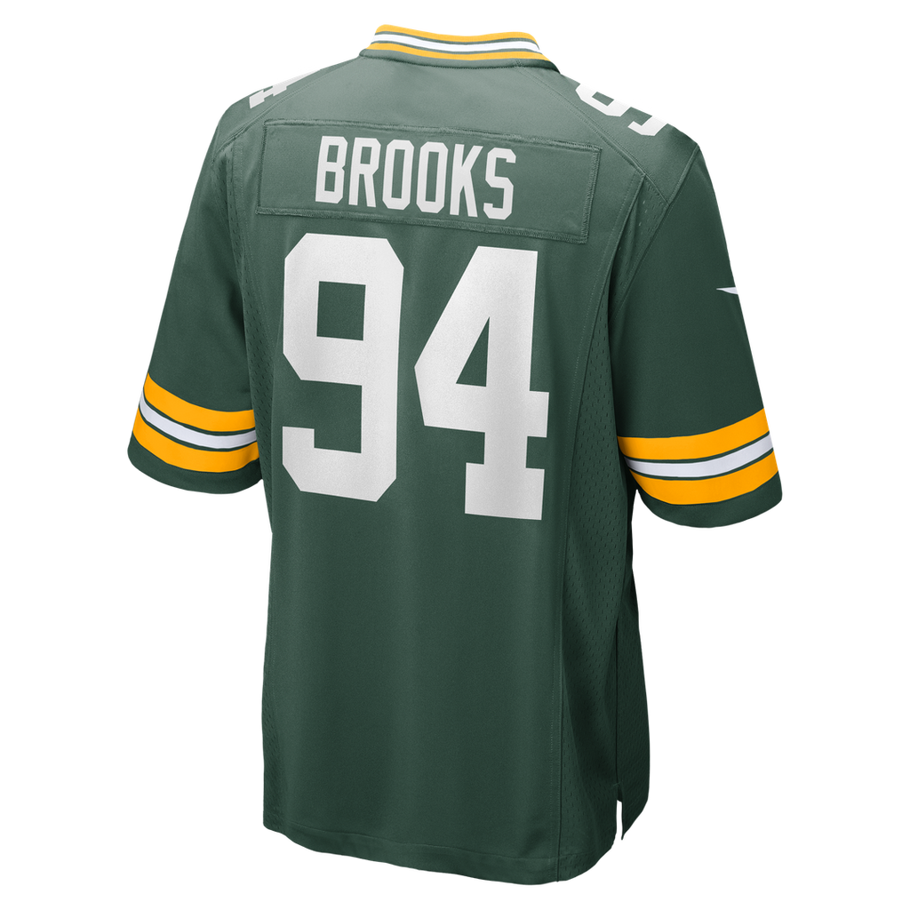 Green Bay Packers Karl Brooks Nike Green Game Jersey product image 3, provided for visual reference and product detail review
