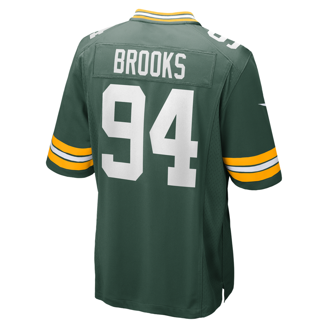 Green Bay Packers Karl Brooks Nike Green Game Jersey product image 3, provided for visual reference and product detail review