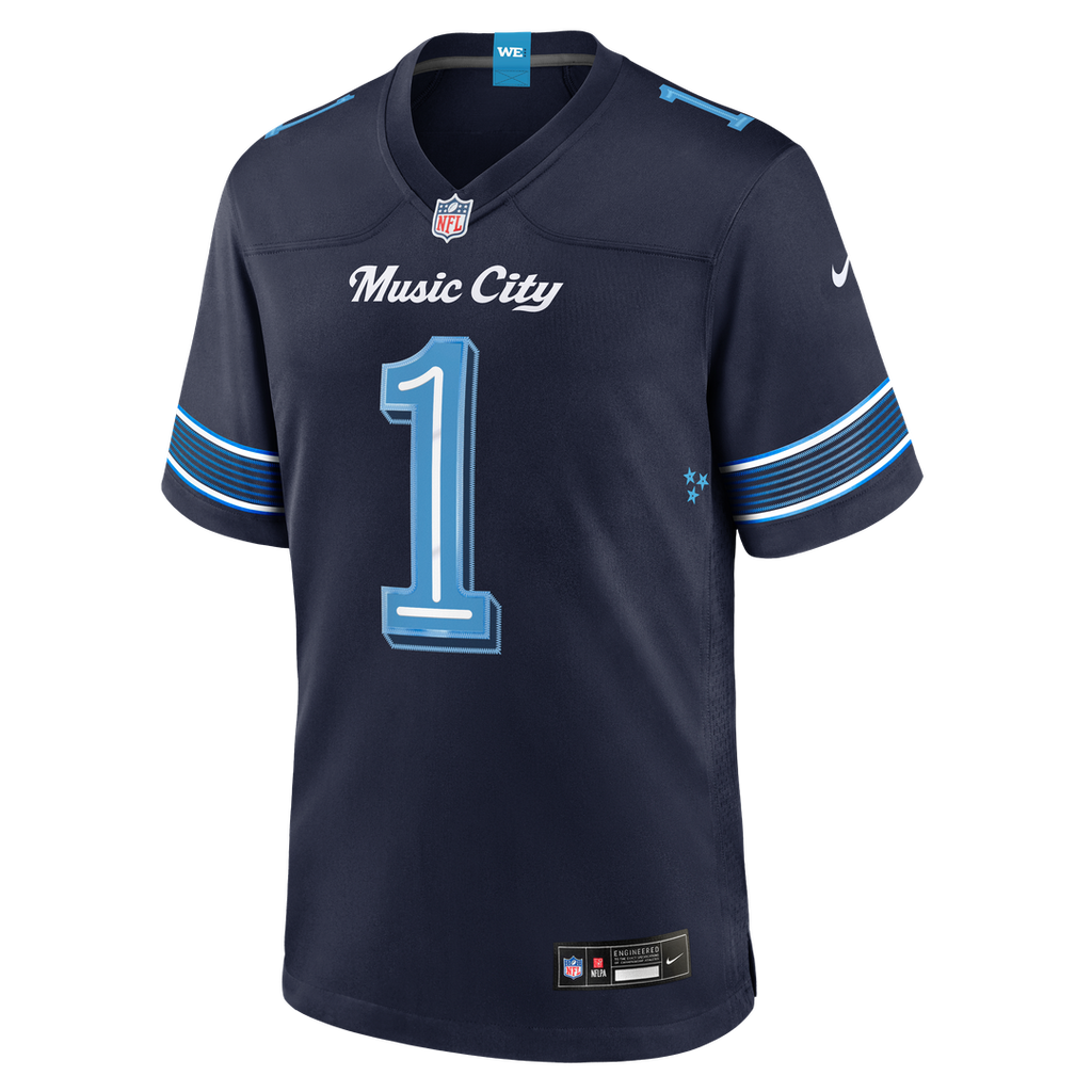 Tennessee Titans Cameron Ward Nike Navy 2026 Rivalries Collection Game Jersey product image 6, provided for visual reference