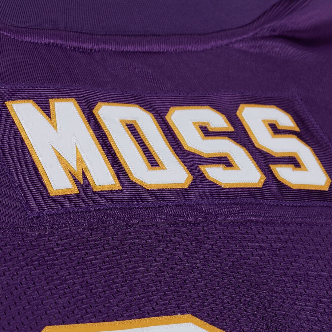 Minnesota Vikings Randy Moss Mitchell & Ness Purple 2001 Authentic Throwback Jersey product image 7, provided for visual