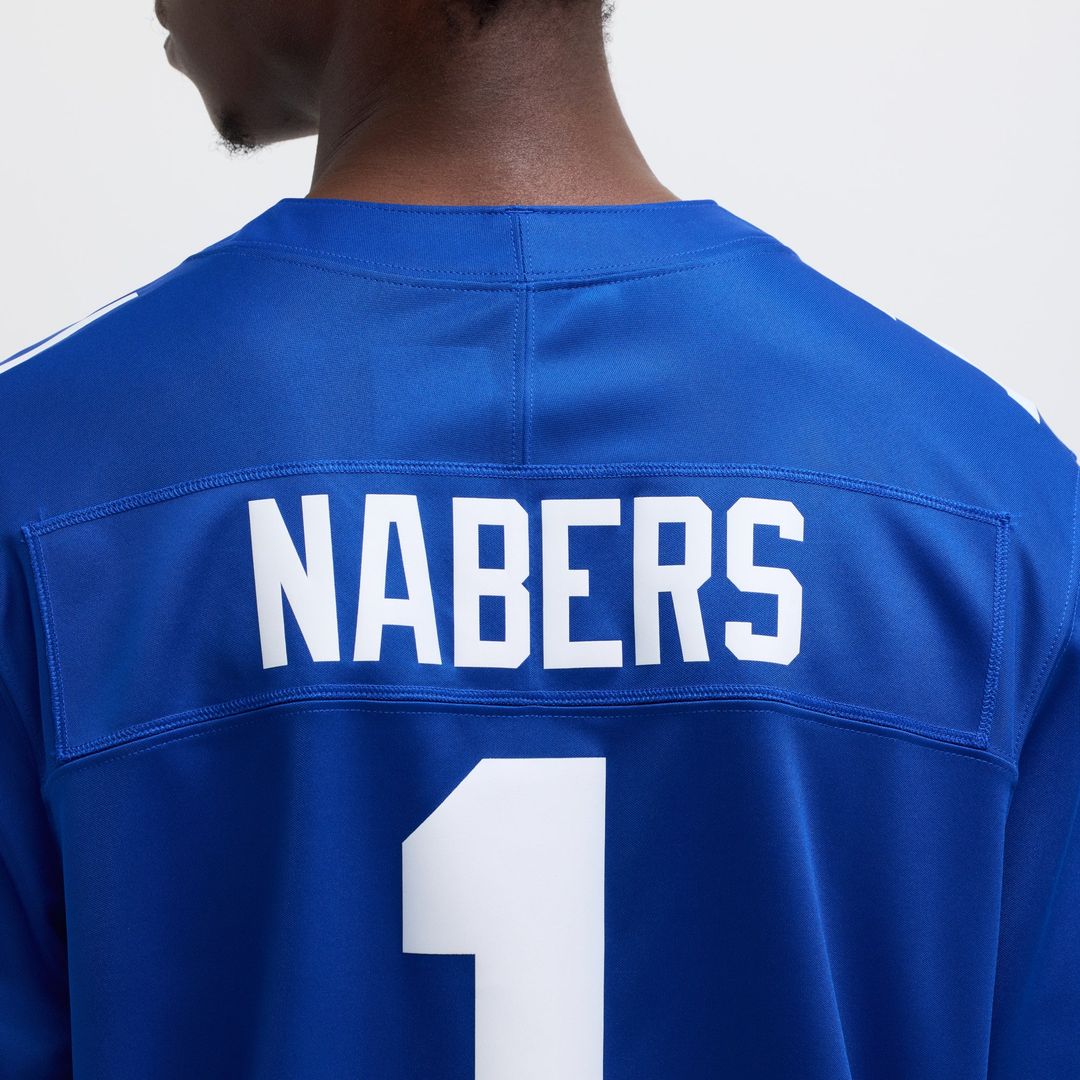 New York Giants Malik Nabers Nike Royal Vapor F.U.S.E. Limited Jersey product image 8, provided for visual reference and