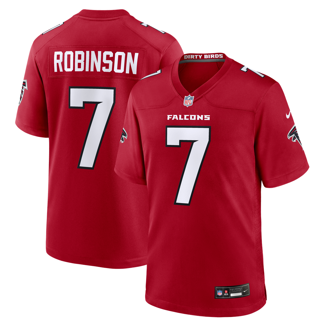 Atlanta Falcons Bijan Robinson Nike Red Game Jersey product image 14, provided for visual reference and product detail review