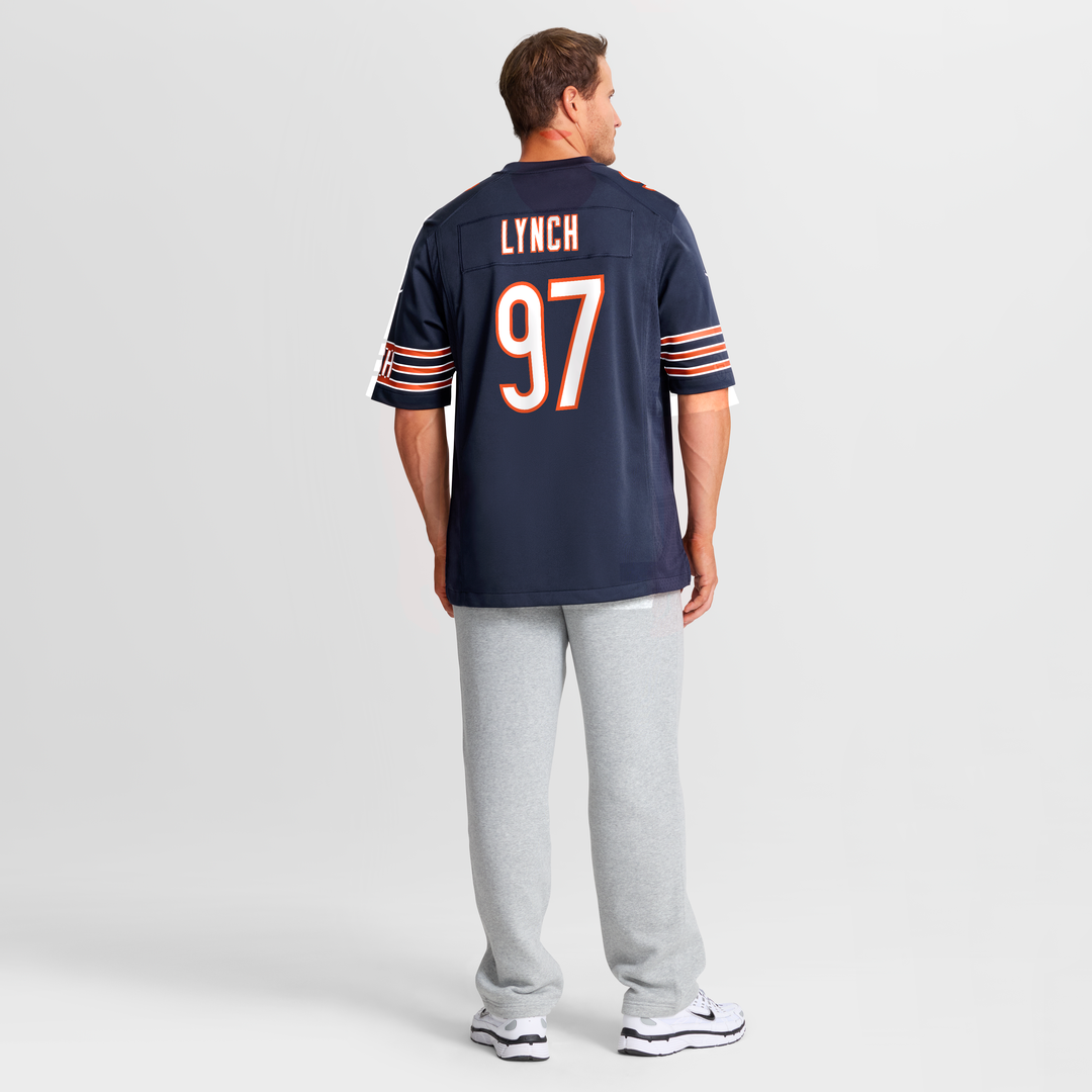 Chicago Bears James Lynch Nike Navy Team Game Jersey product image 5, provided for visual reference and product detail review