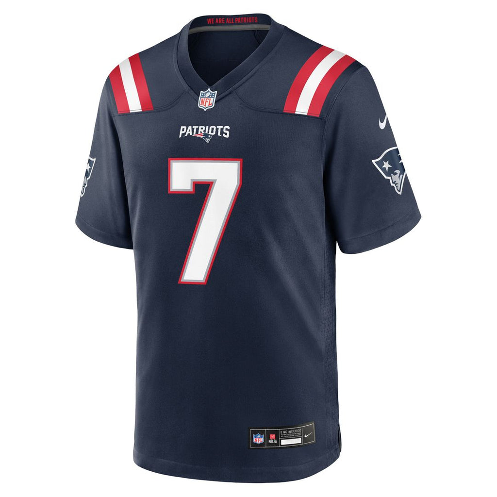 New England Patriots Carlton Davis Nike Navy Team Game Jersey product image 4, provided for visual reference and product
