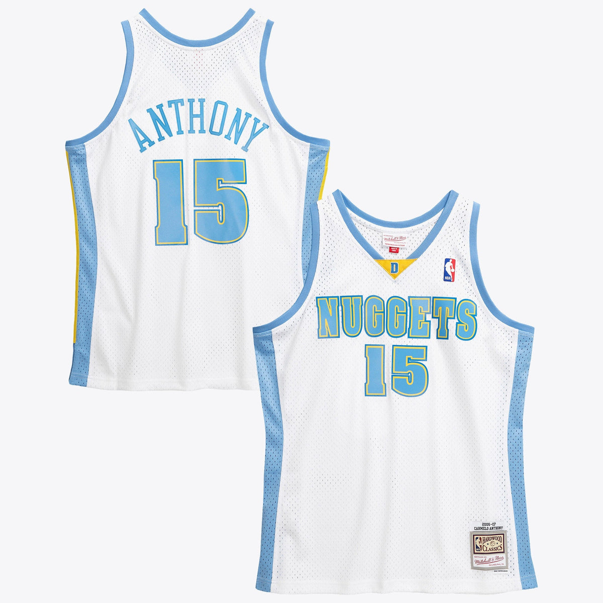 Denver Nuggets Mitchell & Ness Carmelo Anthony 2006 Swingman Authentic Jersey - White product image 2, provided for visual