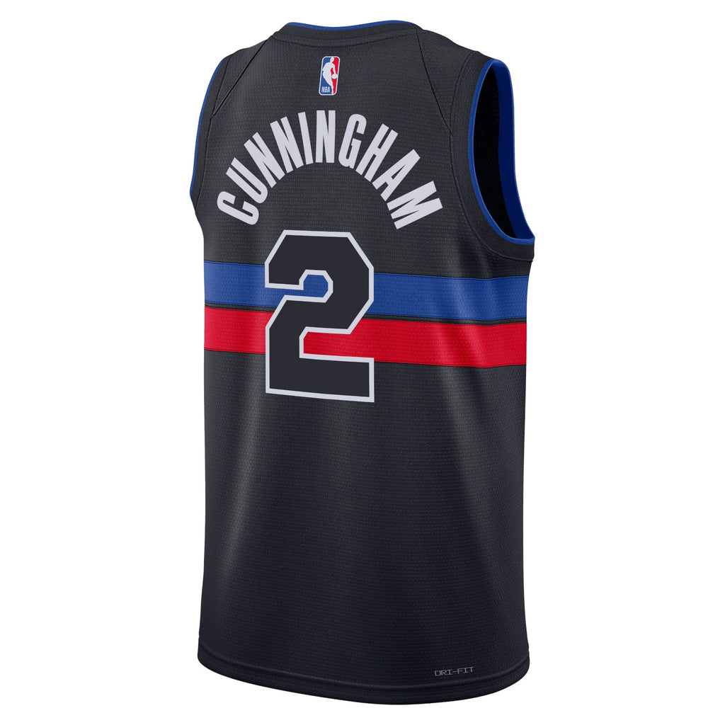 Detroit Pistons Jordan Statement Edition Swingman Jersey - Blue - Cade Cunningham - Unisex product image 3, provided for