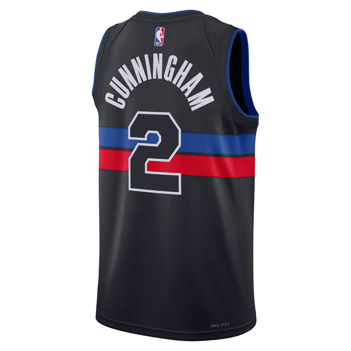 Detroit Pistons Jordan Statement Edition Swingman Jersey - Blue - Cade Cunningham - Unisex product image 3, provided for