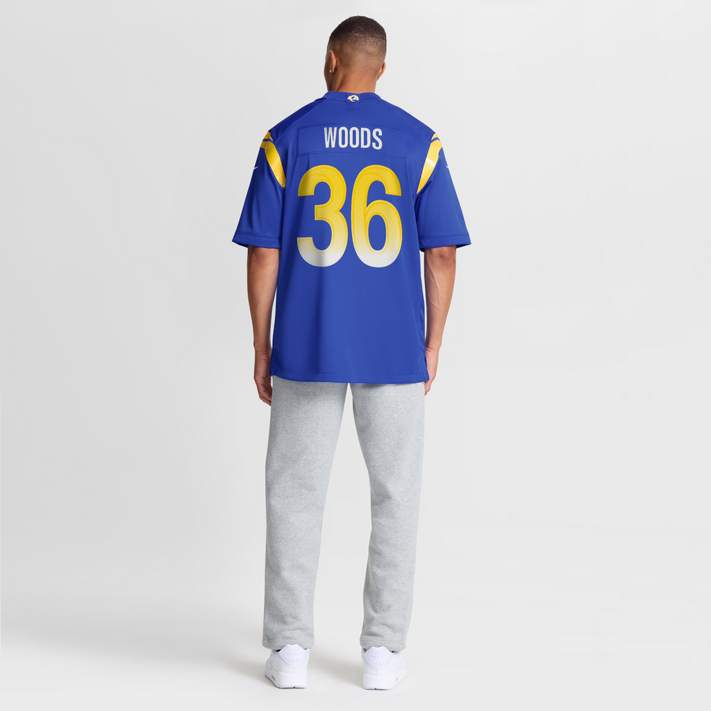 Los Angeles Rams Charles Woods Nike Royal Game Jersey product image 8, provided for visual reference and product detail