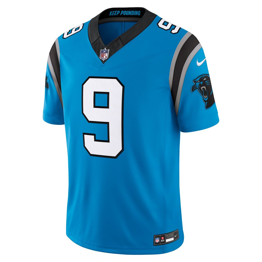 Carolina Panthers Bryce Young Nike Blue Alternate Vapor F.U.S.E. Stitched Limited Jersey product image 5, provided for