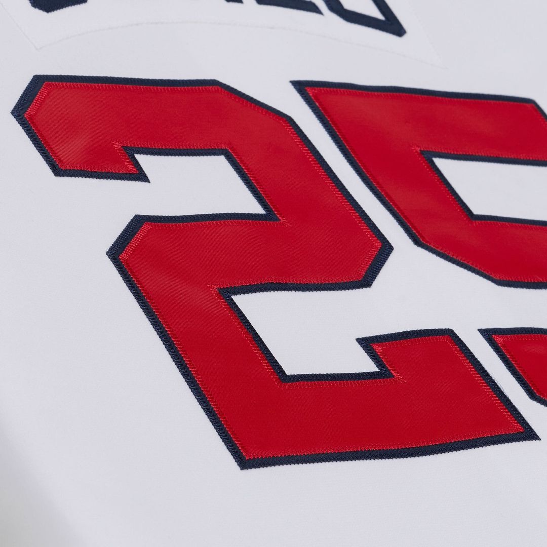 Atlanta Braves Andruw Jones Mitchell & Ness White 2005 Authentic Jersey product image 9, provided for visual reference and