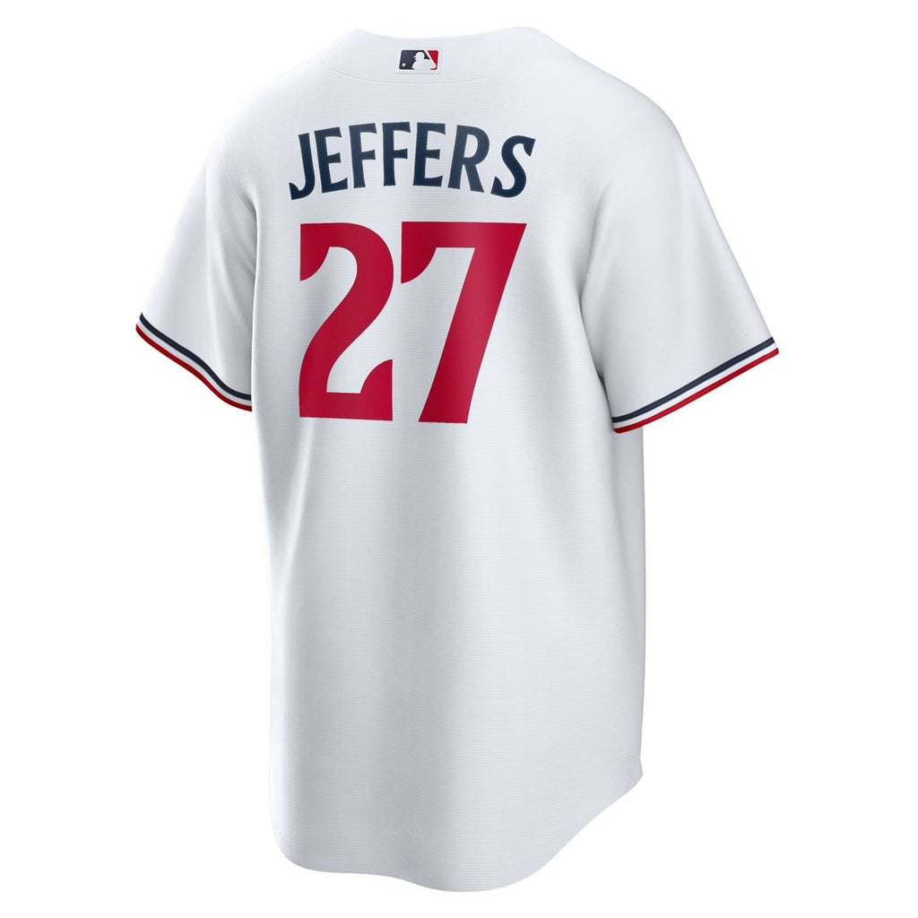 Minnesota Twins Ryan Jeffers Nike White Home Replica Player Jersey product image 3, provided for visual reference and