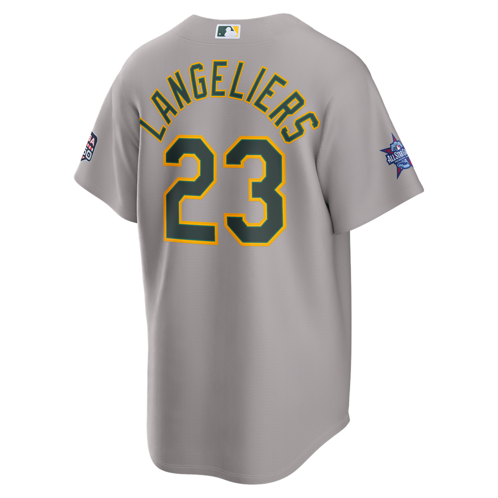 2026 All-Star Game Athletics Shea Langeliers Nike Gray Replica Jersey product image 3, provided for visual reference and
